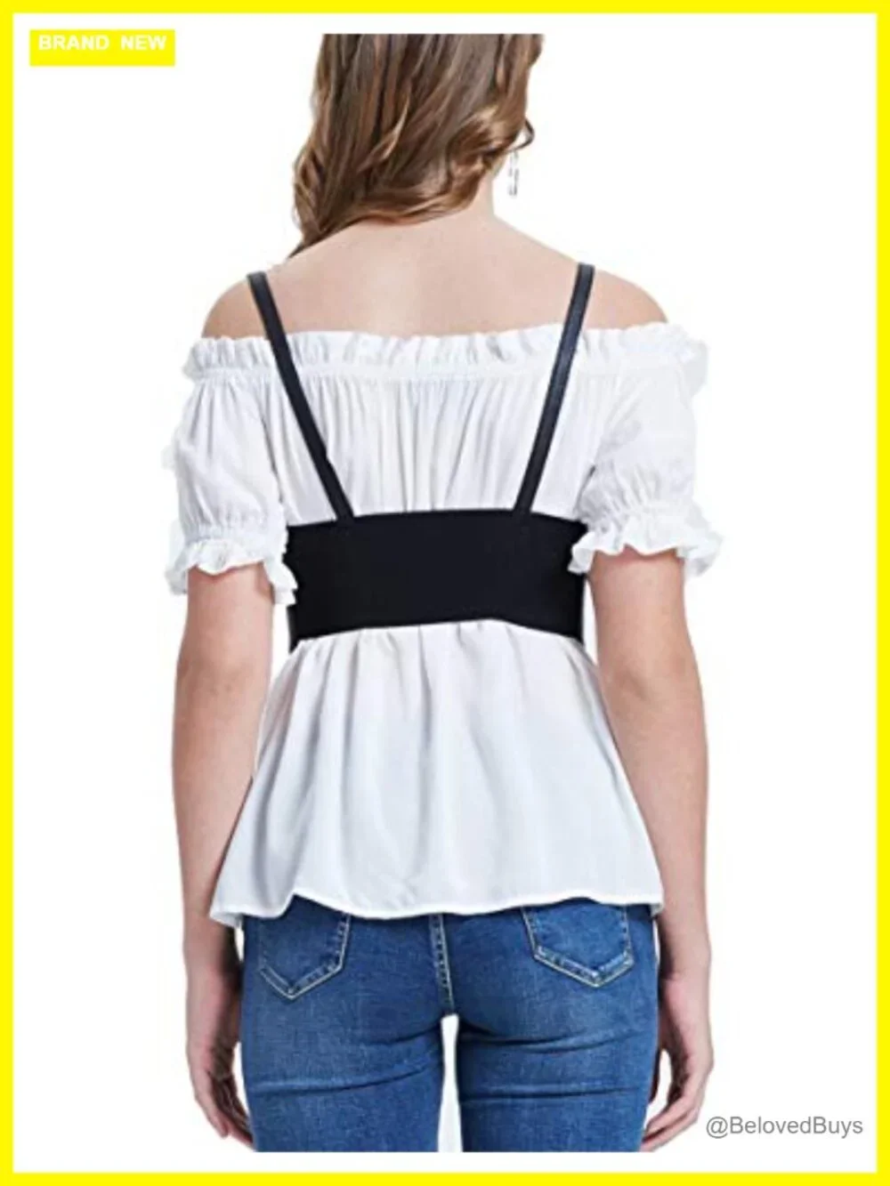 Faux Leather Steampunk Underbust Corset Waist Belt Victorian